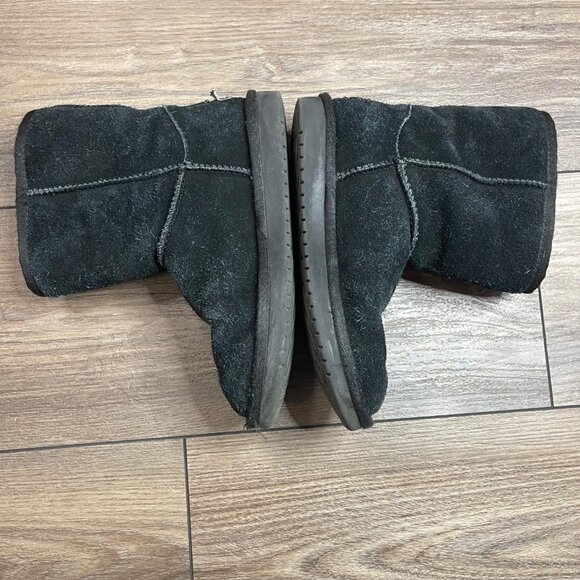 Koolaburra By UGG Kids' Victoria Short Boot Girl's Size 1 Black Suede Leather - Picture 2 of 8